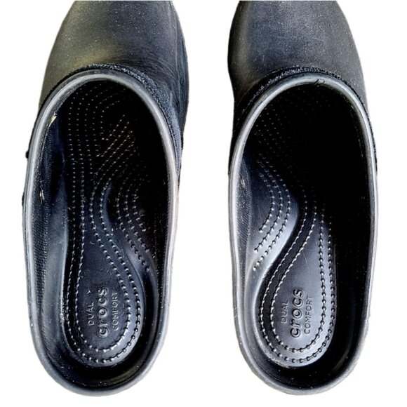 Black Crocs Women's Sarah Clogs Size 10 NICE - Picture 7 of 11
